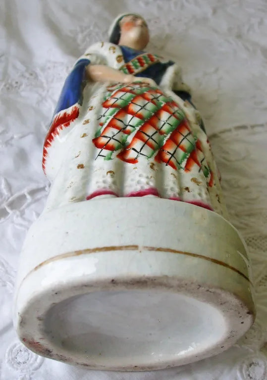 Antique Victorian Staffordshire Royal Portrait Figure 