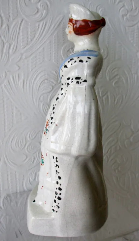 Antique Victorian Staffordshire Royal Portrait Figure 