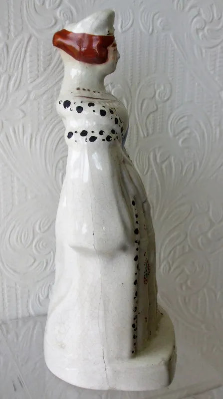 Antique Victorian Staffordshire Royal Portrait Figure 