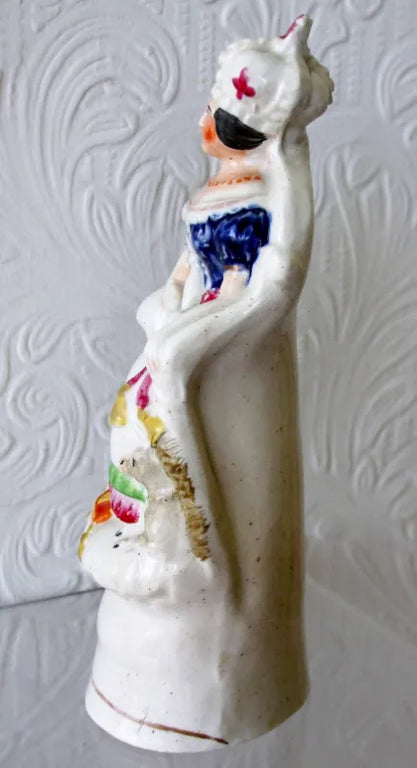 Antique Victorian Staffordshire Royal Portrait Figure 