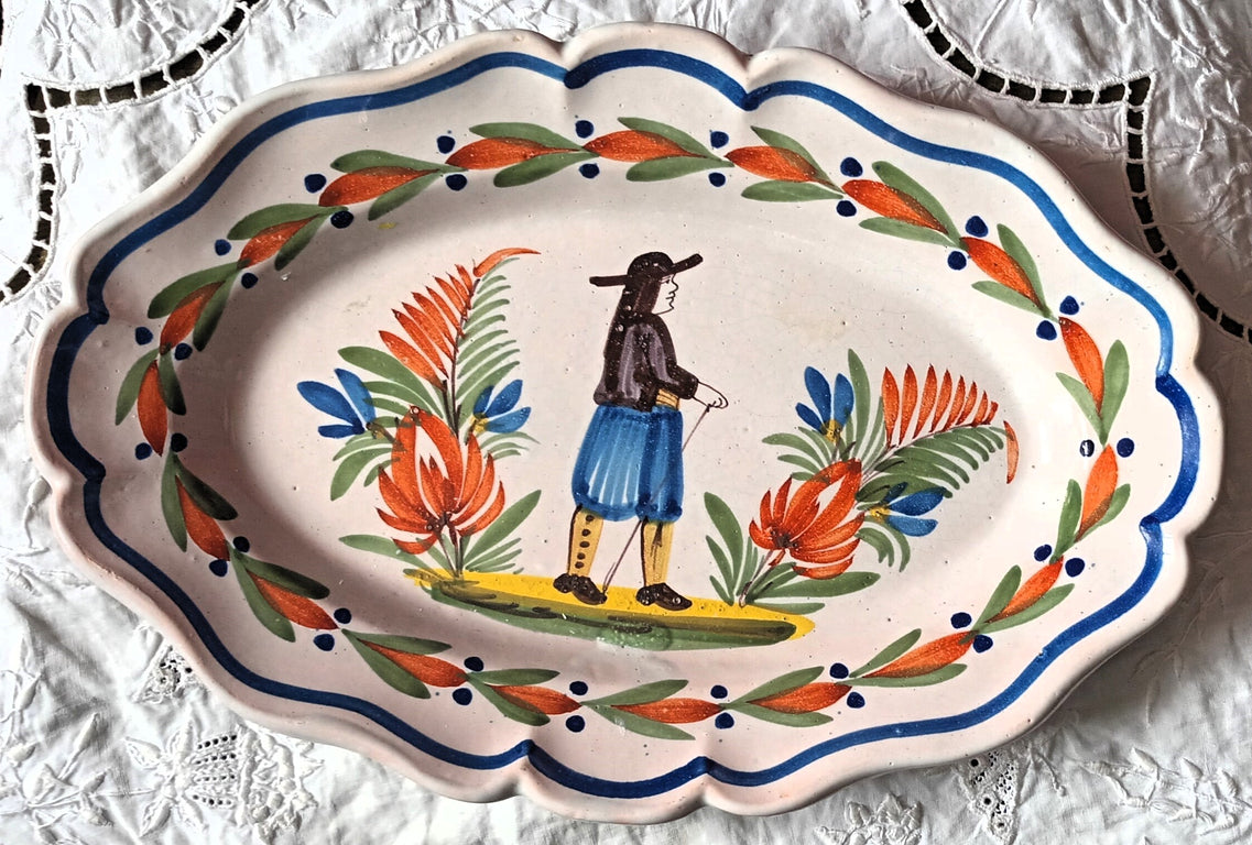 Quimper Oval Dish 1a