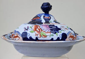 Antique Georgian Ironstone China Tureen & Cover