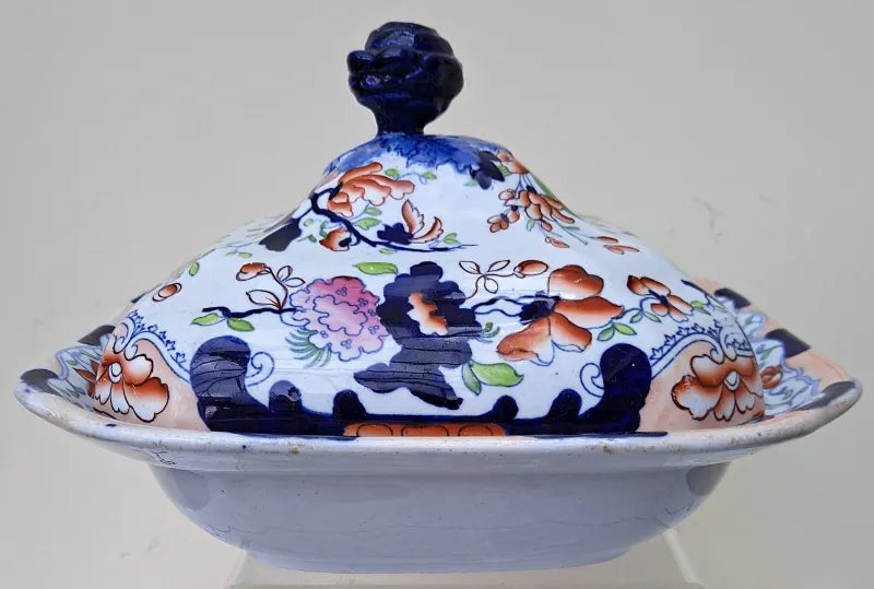 Antique Georgian Ironstone China Tureen & Cover