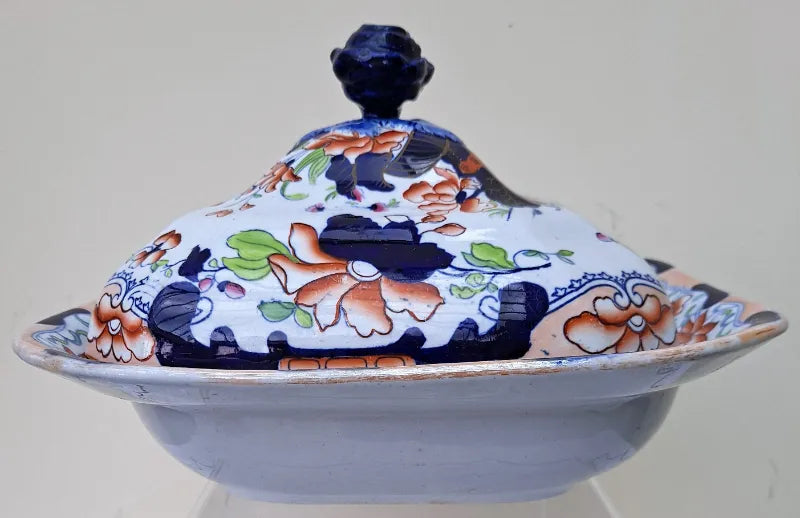 Antique Georgian Ironstone China Tureen & Cover