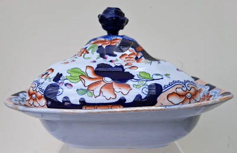 Antique Georgian Ironstone China Tureen & Cover