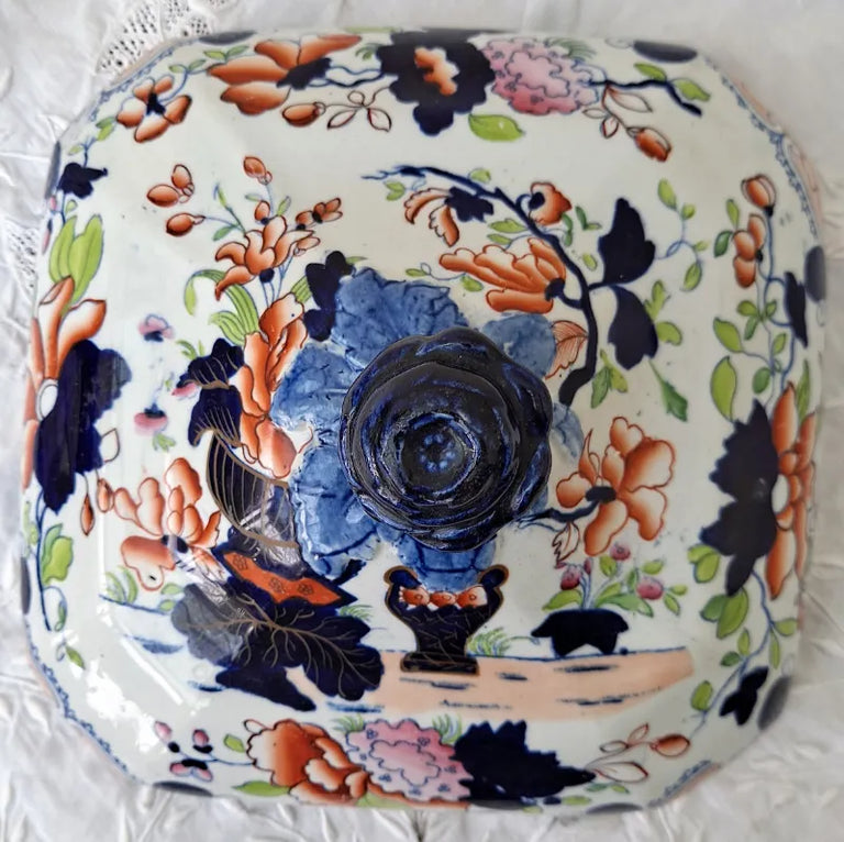 Antique Georgian Ironstone China Tureen & Cover