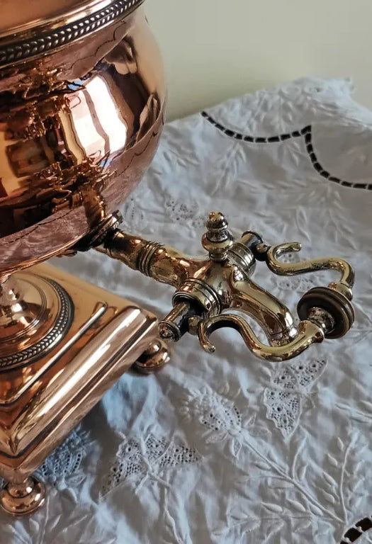 Antique English Regency Copper Samovar