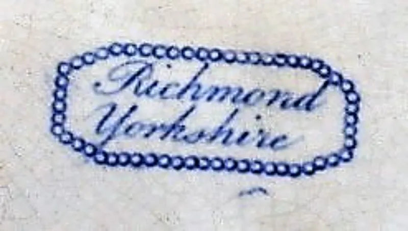 Antique Georgian Blue & White Transfer Asparagus Dish 