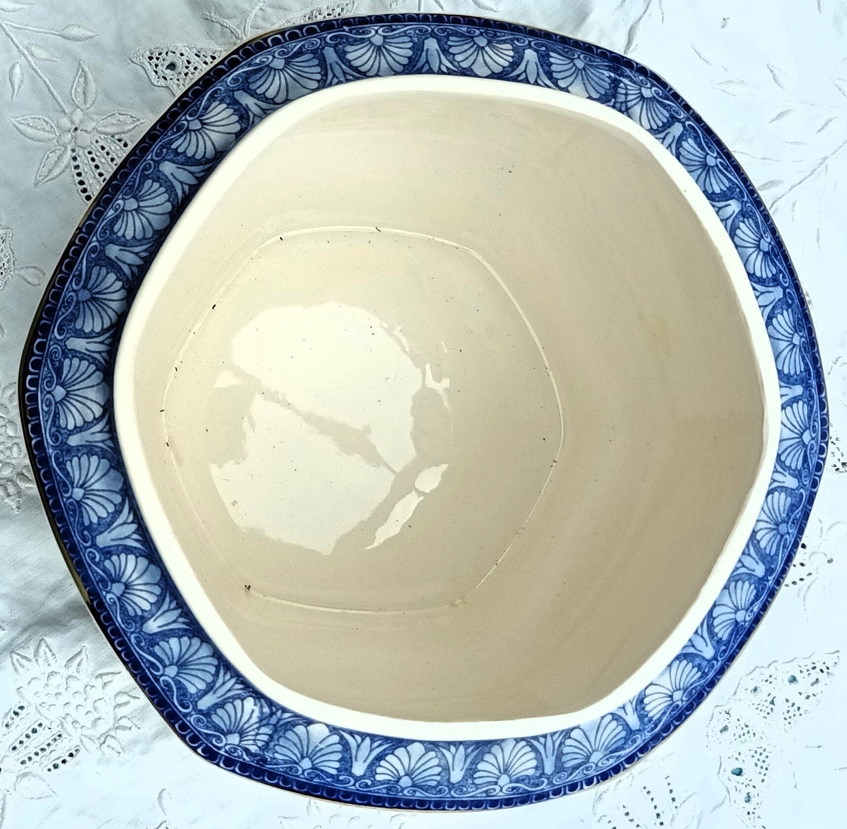 Wade / Ringtons Blue & White Transfer Ware Millenium 2000 