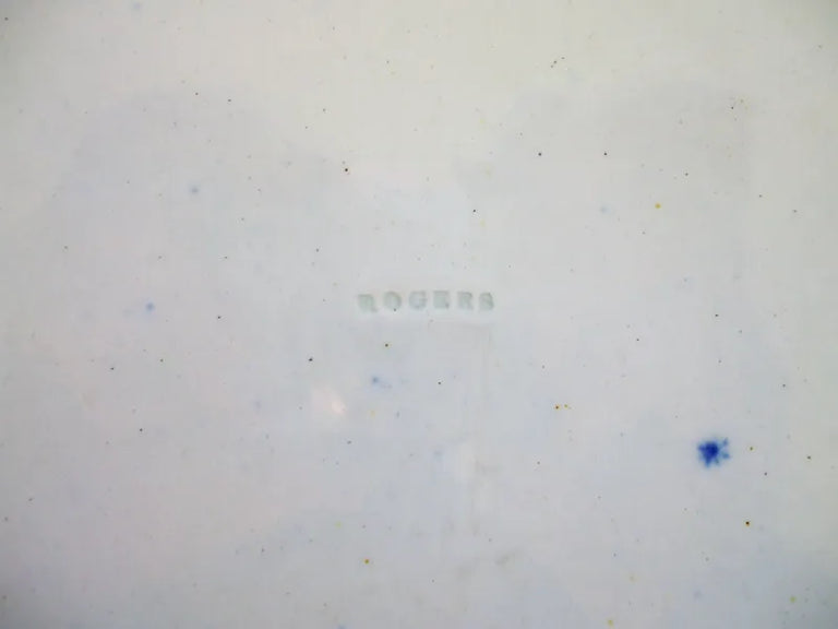 Georgian Blue & White Transfer 