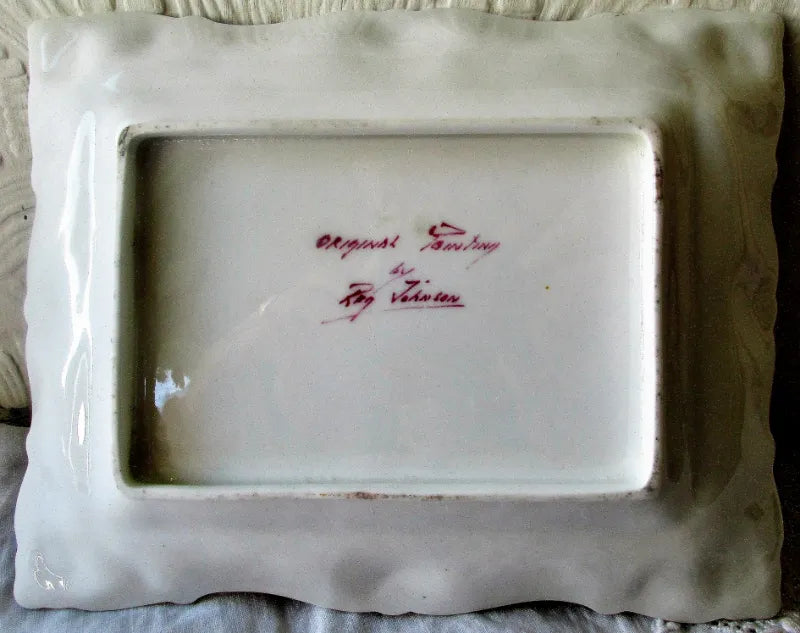 Porcelain Pin Tray / Dish ~ 