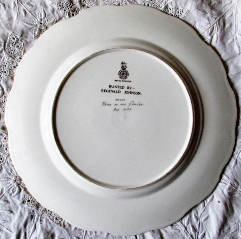 Royal Doulton Porcelain Cabinet Plate ~ 