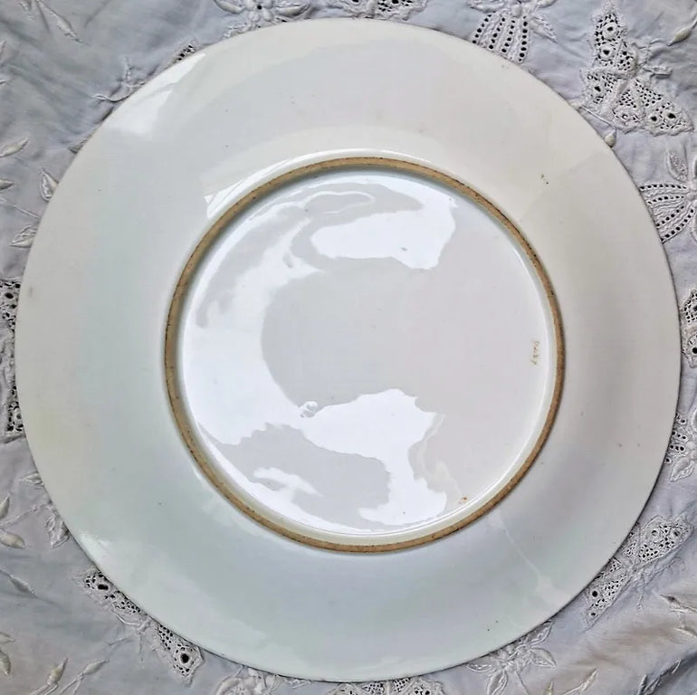 Antique Victorian Royal Worcester Porcelain Botanical Dessert Plate