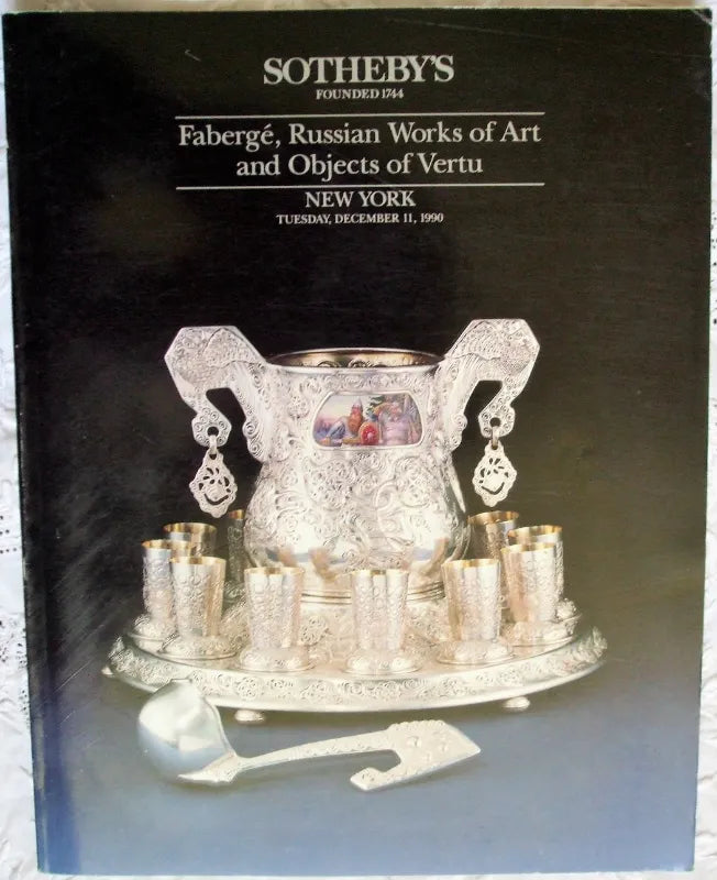 Sotheby's ~ Fabergé & Vertu ~ New York ~ 11. 12. 1990