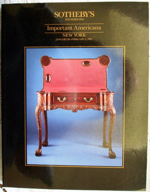 Sotheby's ~ Americana ~ New York ~ 30. 01. - 02. 02. 1991