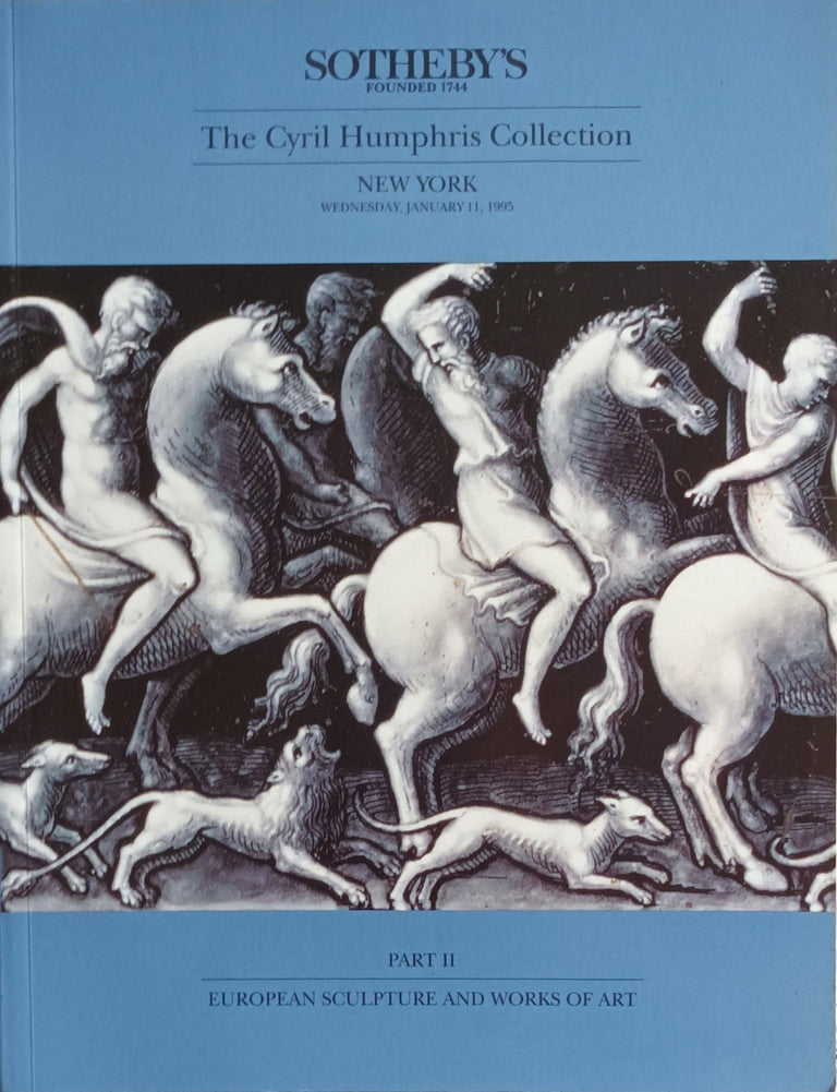 Sotheby's ~ Cyril Humphris Collection Parts I & II ~ New York ~ 10.-11. 01. 1995