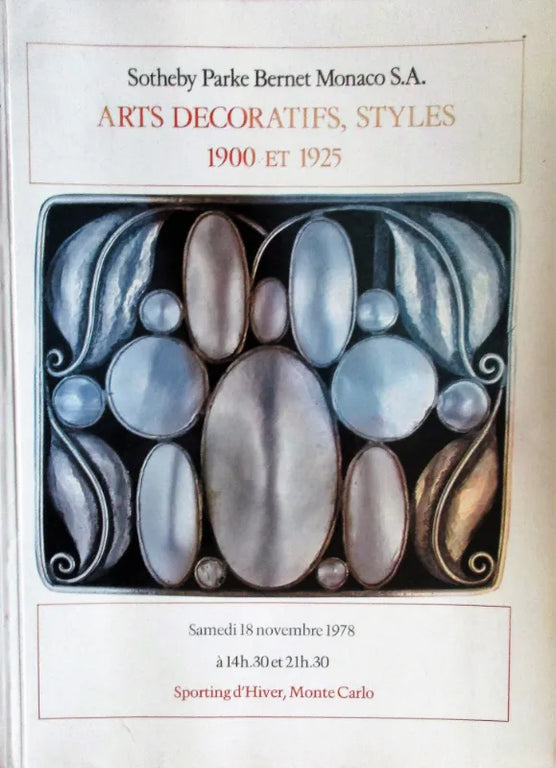 Sotheby's ~ Arts Decoratifs ~ Monte Carlo ~ 18. 11. 1978