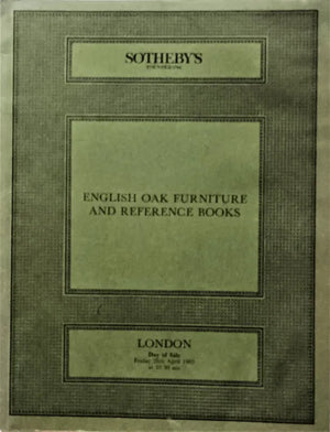 Sotheby's ~ Oak Furniture ~ London 26. 04. 1985