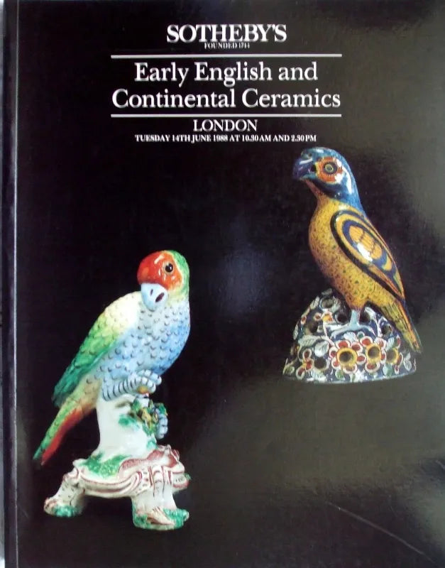 Sotheby's ~ European Ceramics ~ London ~ 14. 06. 1988