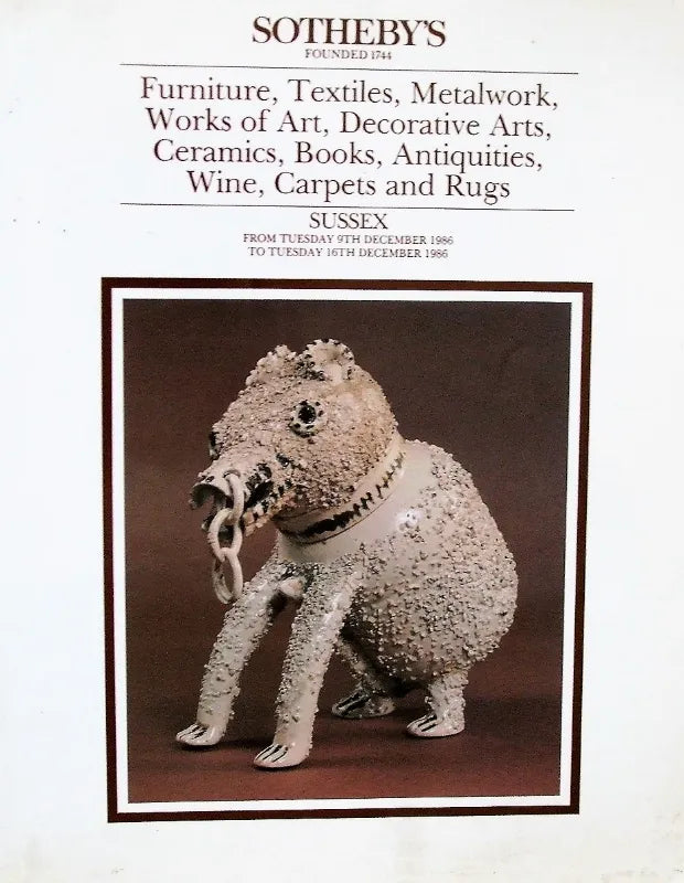 Sotheby's ~ Antiques & Collectables ~ Sussex ~ 09. - 16. 12. 1986