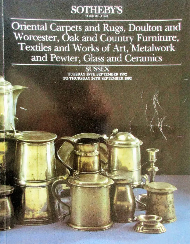 Sotheby's ~ Antiques & Collectables ~ Sussex ~ 15. - 24. 09. 1992