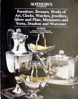 Sotheby's ~ Antiques & Collectables ~ Sussex ~ 15. - 24. 10. 1991