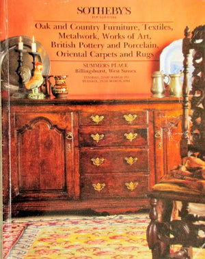Sotheby's ~ Antiques & Collectables ~ Sussex ~ 22. - 29. 03. 1994