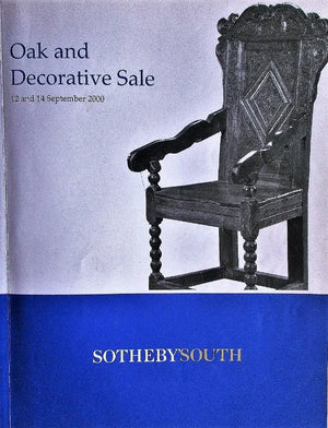 Sotheby's ~ Oak & Decorative Sale ~ Sussex ~ 12. & 14. 09. 2000