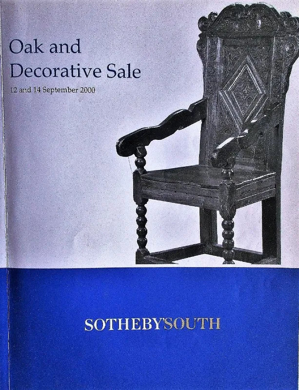 Sotheby's ~ Oak & Decorative Sale ~ Sussex ~ 12. & 14. 09. 2000