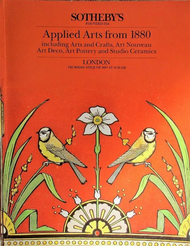 Sotheby's ~ Applied Arts from 1880 ~ London ~ 04. 06. 1987