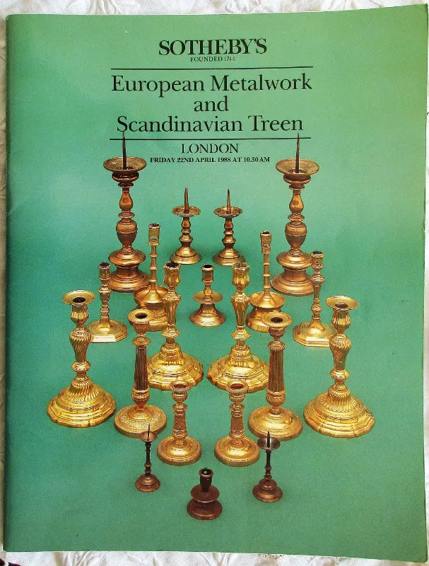Sotheby's ~ Metalwork & Treen ~ London ~ 22. 04. 1988