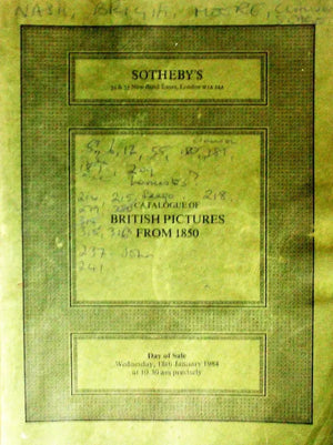 Sotheby's ~ British Pictures from 1850 ~ London ~ 18. 01. 1984