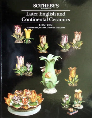 Sotheby's ~ European Ceramics  ~ London ~ 12. 07. 1988