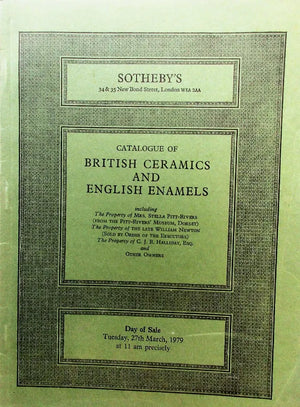 Sotheby's ~ British Ceramics & Enamels ~ London ~ 27. 03. 1979