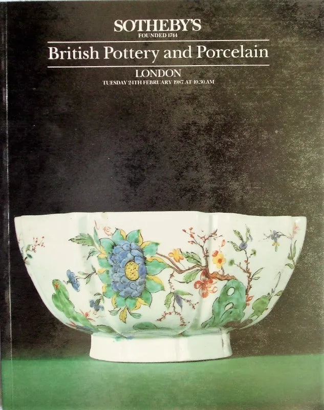Sotheby's ~ British Ceramics ~ London ~ 24. 02. 1987
