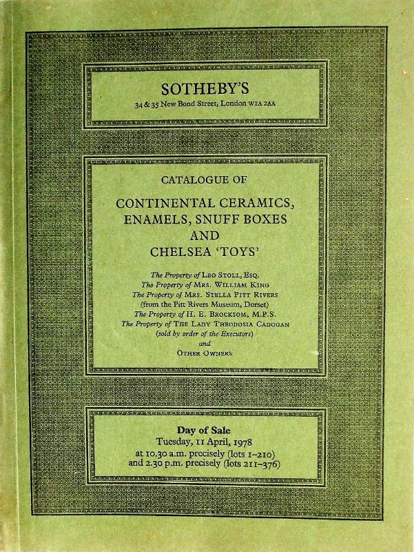 Sotheby's ~ Snuff Boxes & 