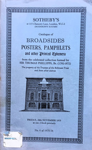 S Ephemera L 28. 11. 1975