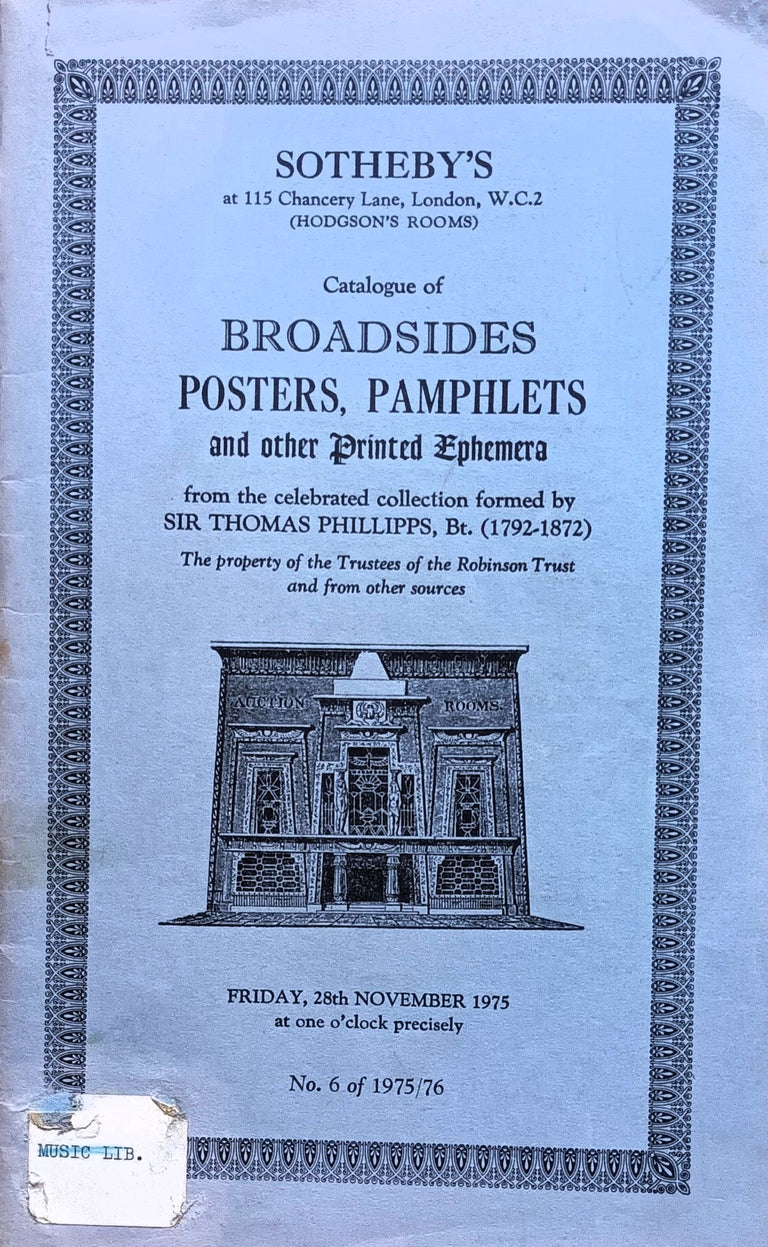 S Ephemera L 28. 11. 1975