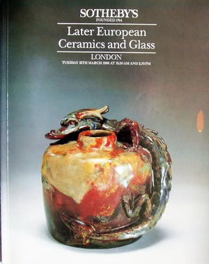 Sotheby's ~ European Ceramics & Glass ~ London ~ 15. 03. 1988