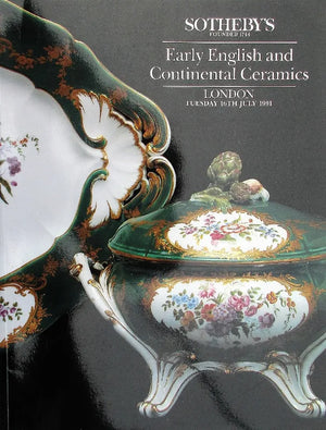Sotheby's ~ European Ceramics ~ London ~ 16. 07. 1991