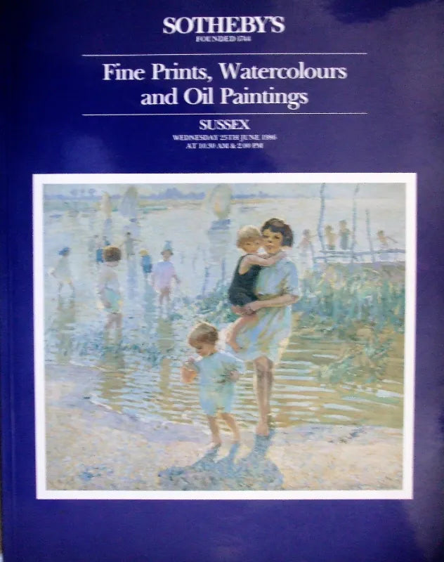 Sotheby's ~ Watercolours & Paintings ~ Sussex ~ 25. 06. 1986