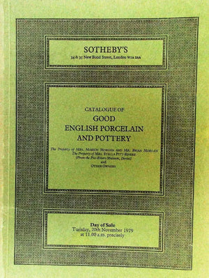 Sotheby's ~ English Porcelain & Pottery ~ London ~ 20. 11. 1979