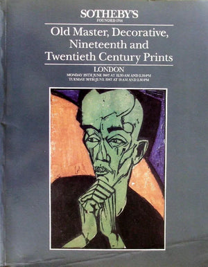 Sotheby's ~ Old Master and Later Prints ~ London ~ 29. & 30. 06. 1987