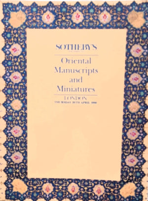 S HENRY Oriental Manuscripts & Miniatures L 26. 04. 1990 - AA Copy