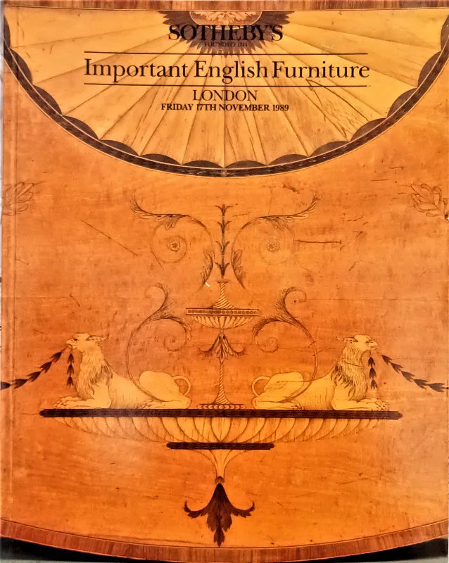 Sotheby's ~ English Furniture ~ London ~ 17. 11. 1989