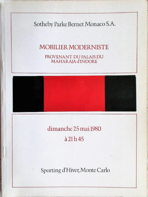 Sotheby's ~ Maharaja d' Indore ~ Monte Carlo ~ 25. 05. 1980
