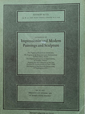 S Impressionist and Modern Paintings and Sculpture L 02. 12. 1970