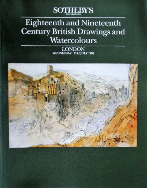 S JED Eighteenth Nineteenth Century British Drawings Watercolours L 11. 07. 1990