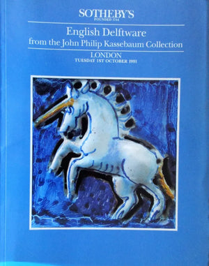 Sotheby's ~ Delftware ~ Kassebaum ~ London ~ 01. 10. 1991