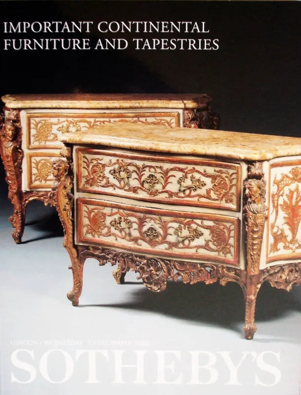 Sotheby's ~ Furniture & Tapestries ~ London ~ 13. 12. 2000